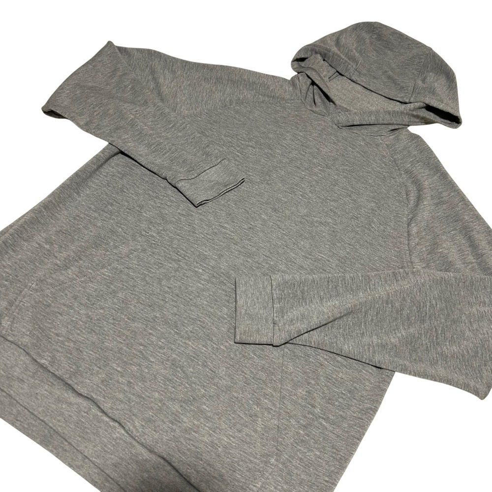 Free Fly Bamboo Lightweight Fleece Hoodie Mens M Gray Long Sleeve Pullover